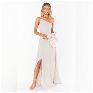 Show Me Your Mumu Shannon One Shoulder Bridesmaid Show Me The Ring Chiffon NWT M